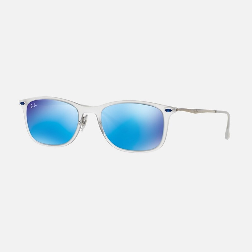 Ray-Ban Silver Blue Mirror Sunglasses